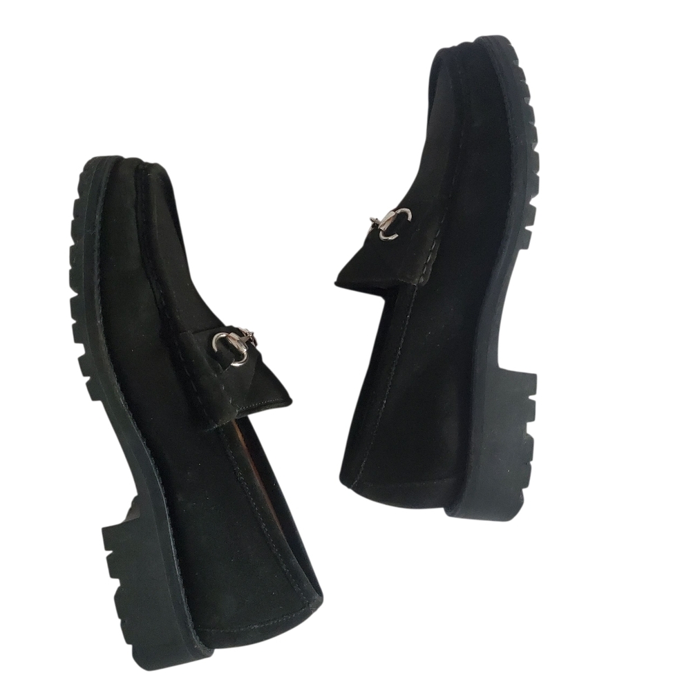 Gucci Black Loafers with Silver Accents - Picture 5 of 14